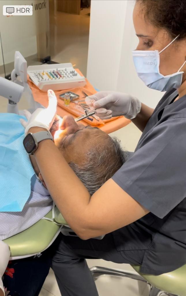 Senior dental care at Sharanya Dental Clinic Kondapur by Dr. Sumedha